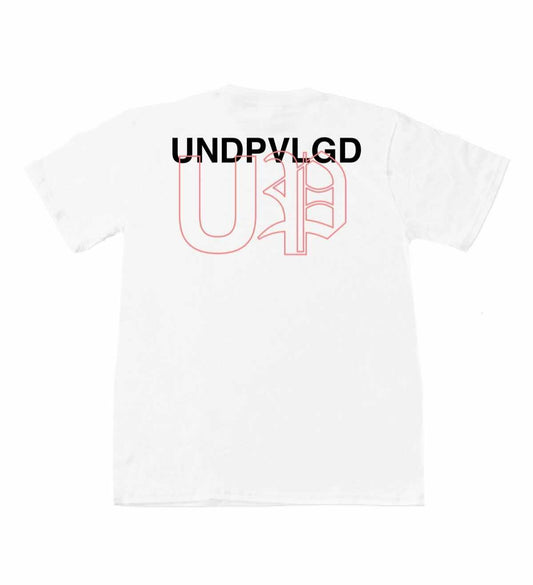 Underprvlgd "U P"  Short Sleeve T-Shirt White