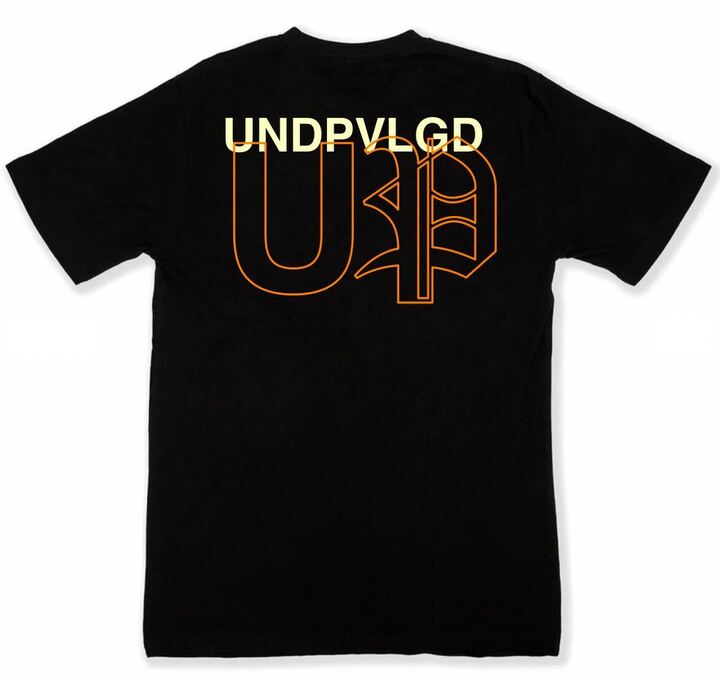 Underprvlgd "U P"  Short Sleeve T-Shirt Black